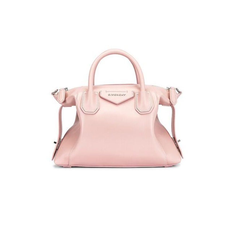 Small Antigona Soft Satchel Pink Leather Shoulder Bag